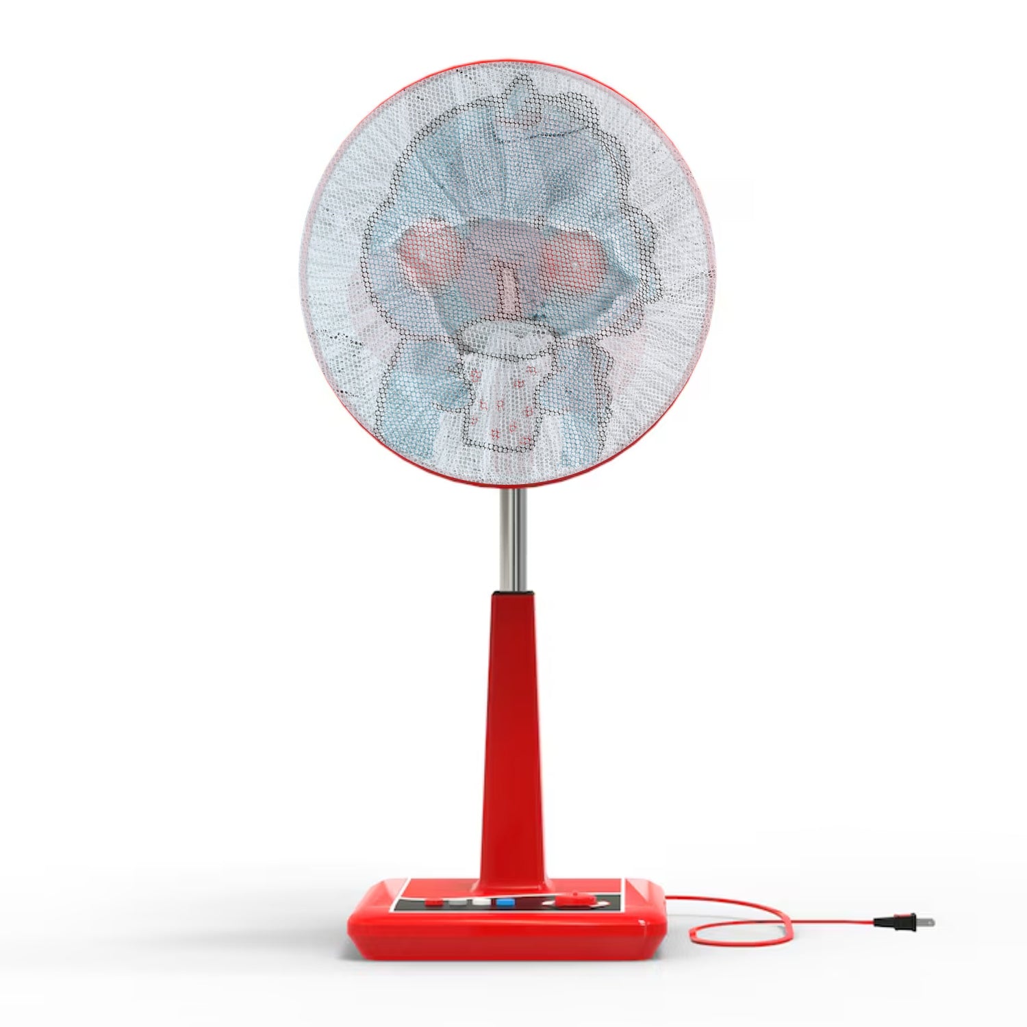 Cute Cartoon Character Fabric Mesh Fan Cover (1 Pc  Mix Design) Cute Cartoon Character Fabric Mesh Fan Cover (1 Pc  Mix Design)